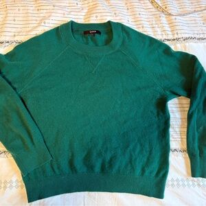 Mongolian cashmere shrunken sweatshirt